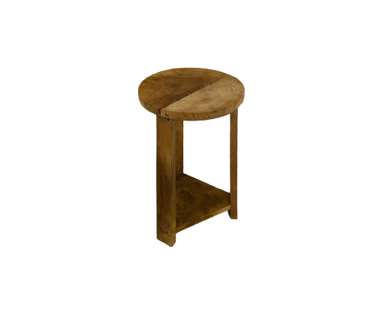 teak wood stool for rent -Bali Tent Rental